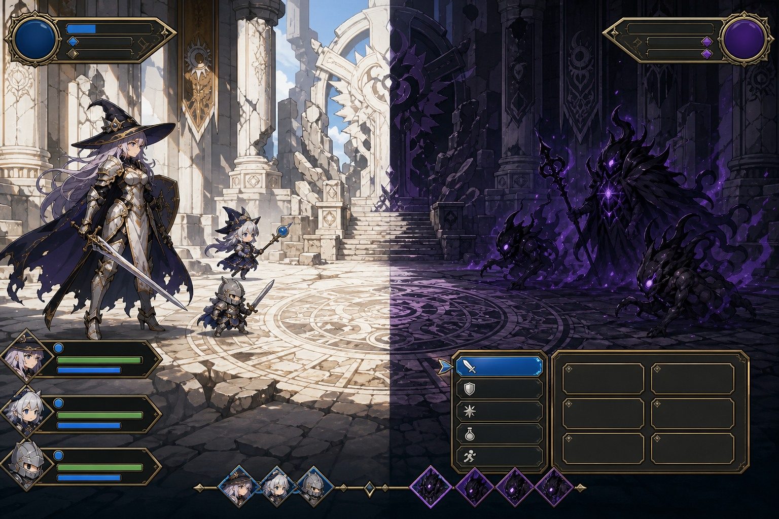 魔女骑士安娜 RPG战斗 画面 5